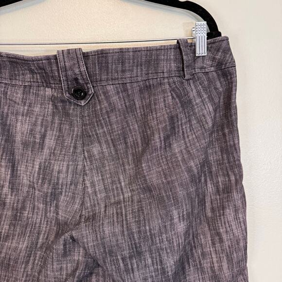 Sandro Bermuda Shorts Womens 16 Gray High Rise Summer Casual Stretch Flat Front - Picture 6 of 8